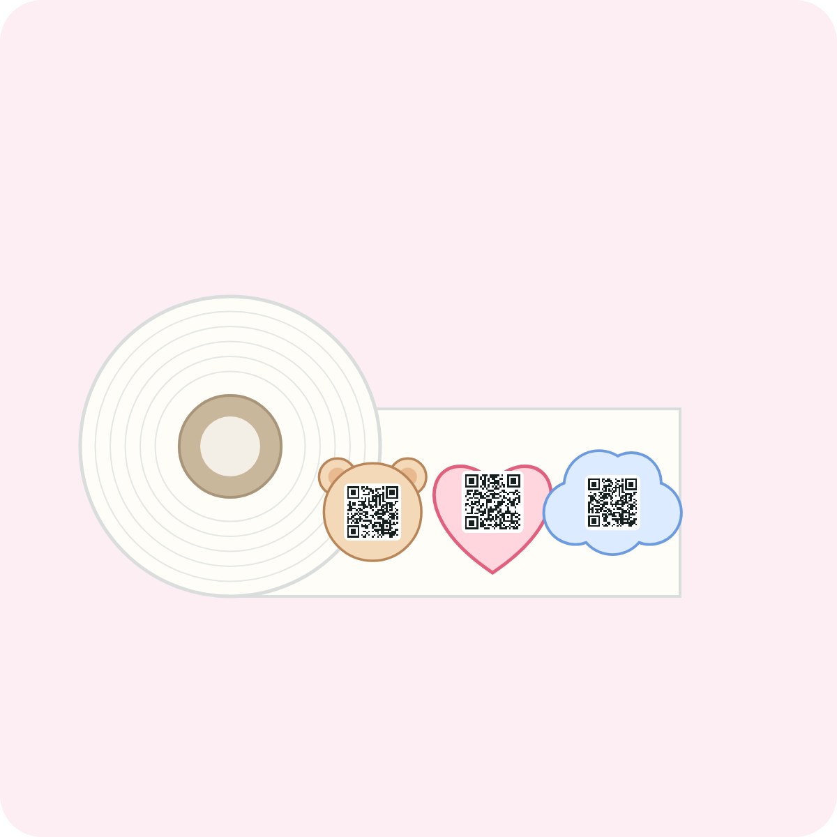 Kids shapes roll