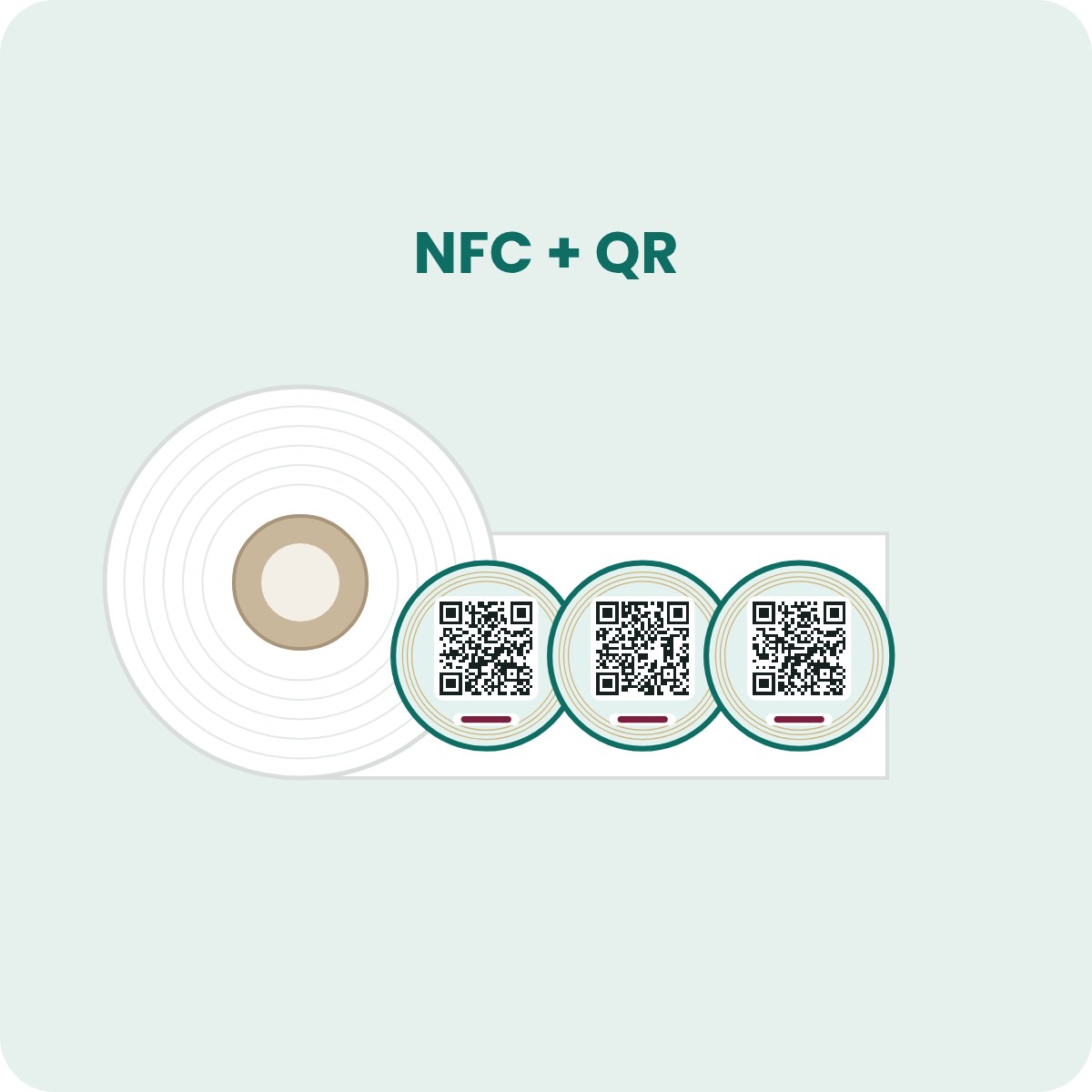 NFC QR stickers
